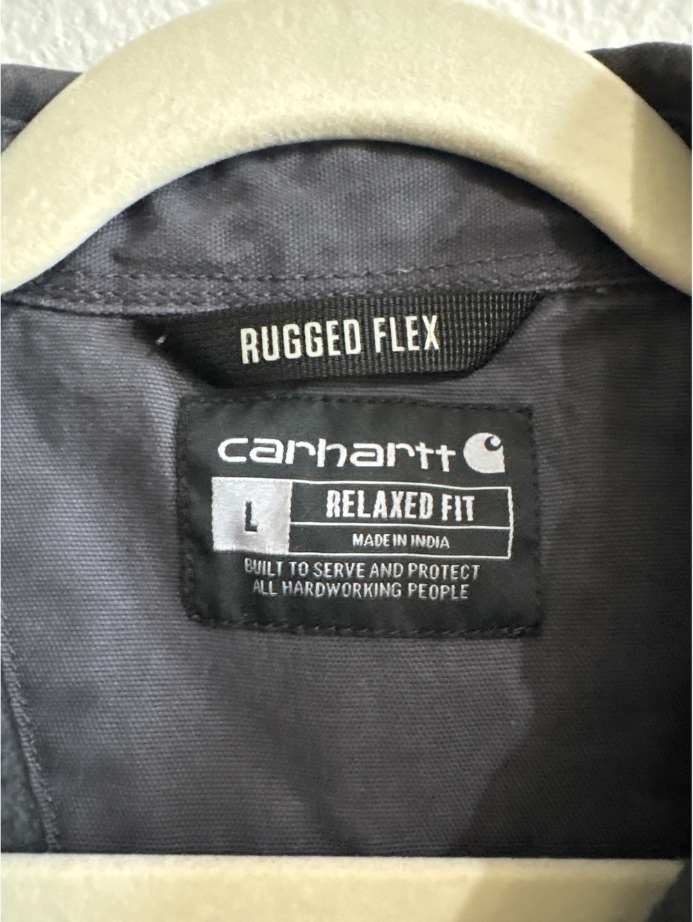 Carhartt Rugged Flex Relaxed Fit Jacket Carbon Ridge Gray L - Picture 3 of 9
